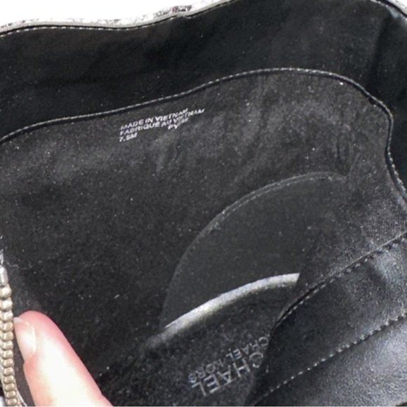 MICHAEL KORS women's b&w alina flex snake embossed leather ankle boot, 7.5 M. - Picture 7 of 7